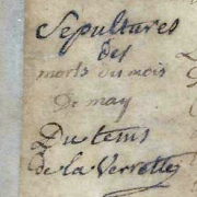Acte de décès de Vel Louis dit Massicot - variole (vérette) en 1729