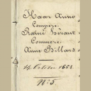 Haar Anne, née le 15 août 1668 à Saint-Paul, baptisée le 14 octobre 1668 à Saint-Paul