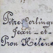 Mariage de Cerlingue (Sekeling) Pitre Jean et Prou Hélène, en 1687 à Saint-Paul