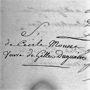 Mousse Cécile, décédée le 19 février 1744 à Saint-André